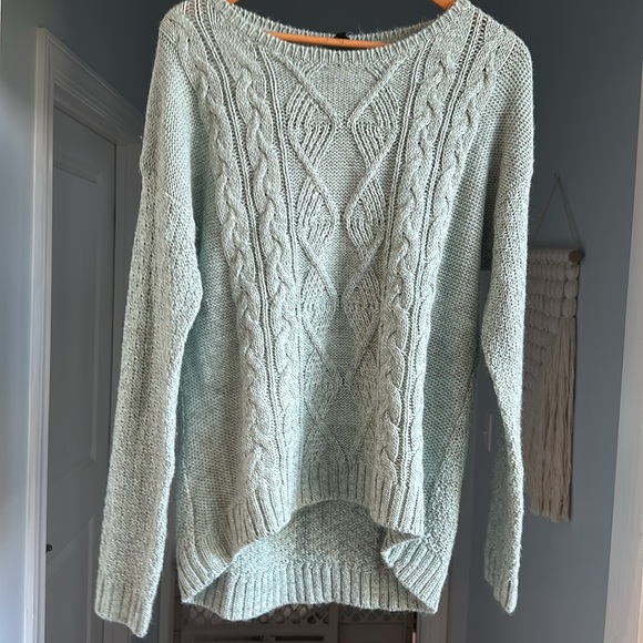 Mint green/gray light weight sweater - Picture 4 of 4
